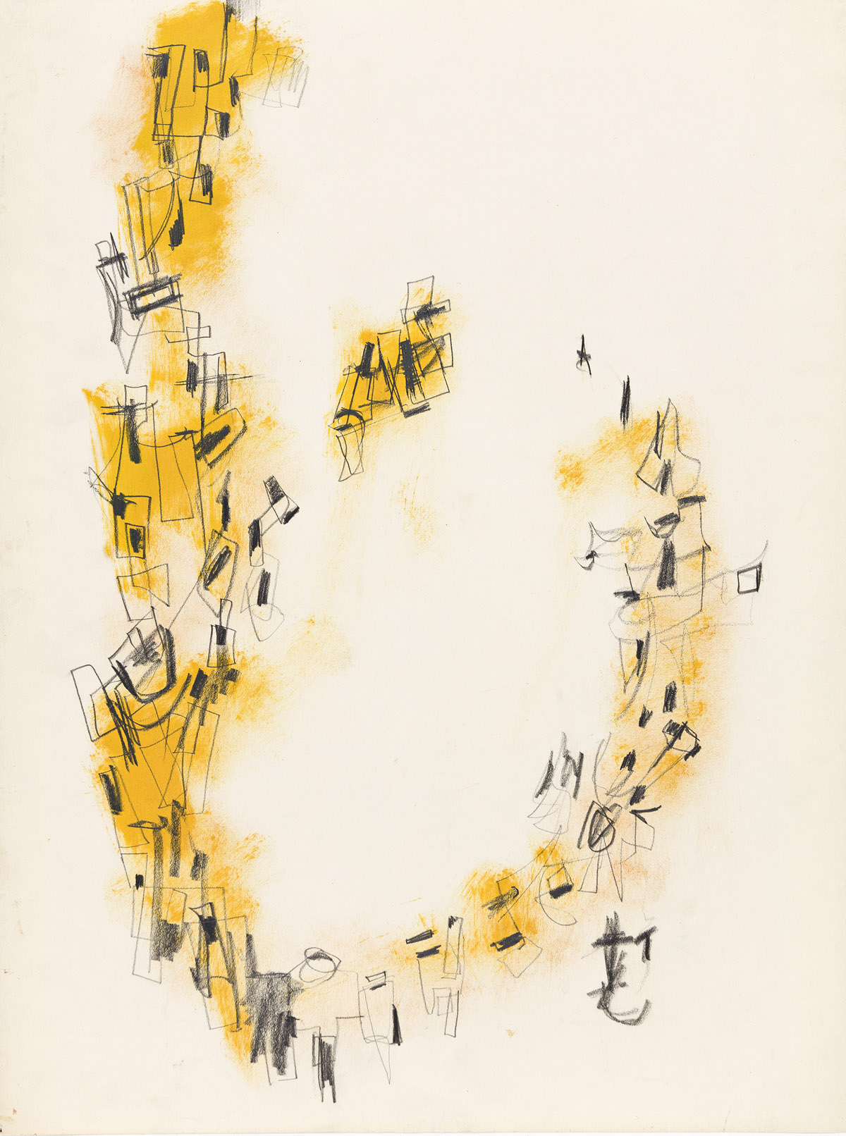 NORMAN LEWIS (1909 - 1979) Untitled (Processional Composition Study.)